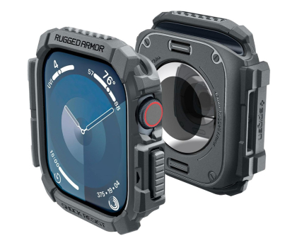 Pasek i akcesoria do zegarków SPIGEN Rugged Armor Apple Watch 10 (46 Mm) Dark Grey 8809971234429